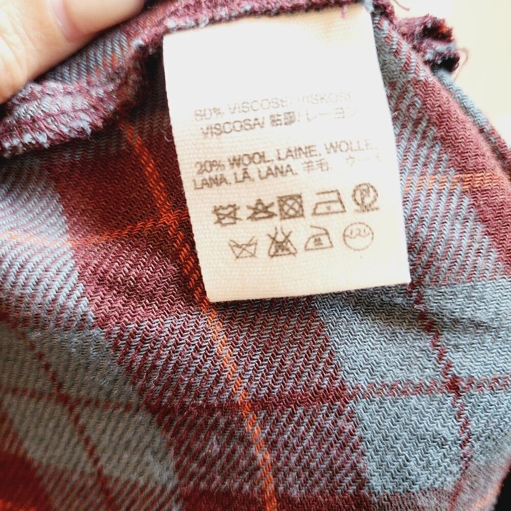 FREE PEOPLE ALL ABOUT THE FEELS PLAID BUTTON DOWN SIZE XS - Picture 4 of 10